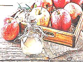 Яблочный уксус (рисунок)